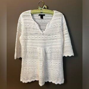 White summer sweater